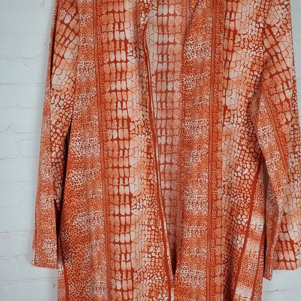 NATORI Panther Zip Caftan Dress Size S Kaftan Long Sleeve Nightgown Lounge Maxi - Picture 10 of 13